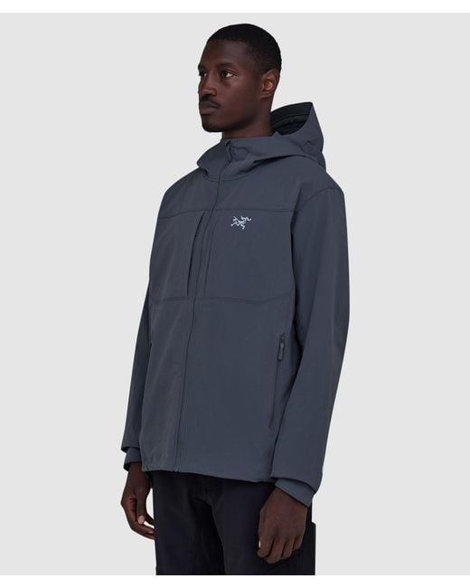 Arc'teryx Blue Gamma Hooded Jacket (Cloud for men