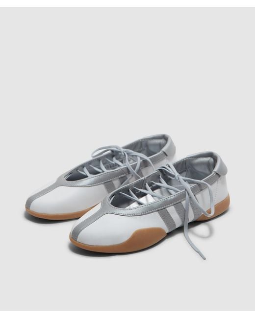 Adidas White Taekwondo Mei Ballet Sneaker (Ftwr/ Metallic/Gum 3