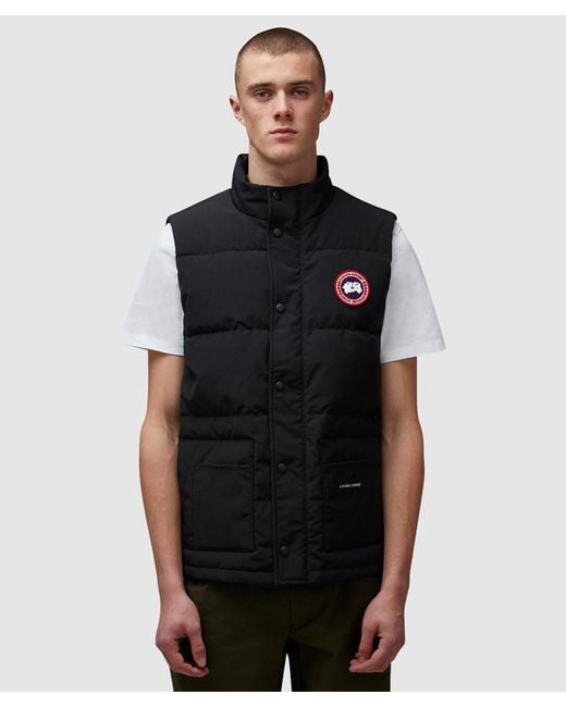 Canada Goose Black Freestyle Down Vest for men