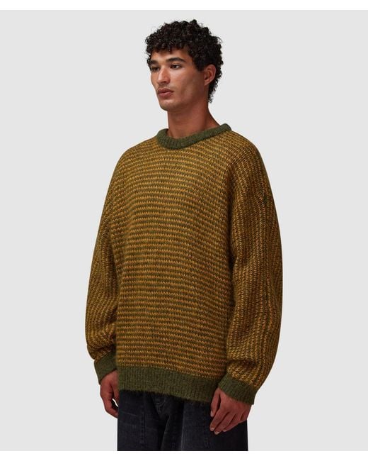 YMC Brown Palm Knit Sweater for men