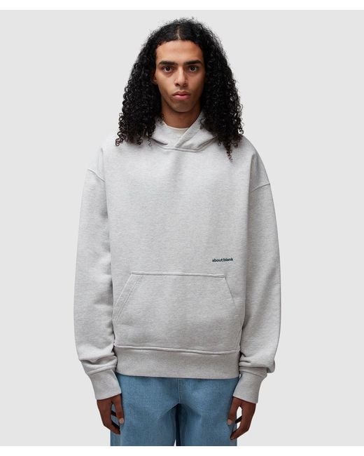 About Blank Gray Box Hoodie for men