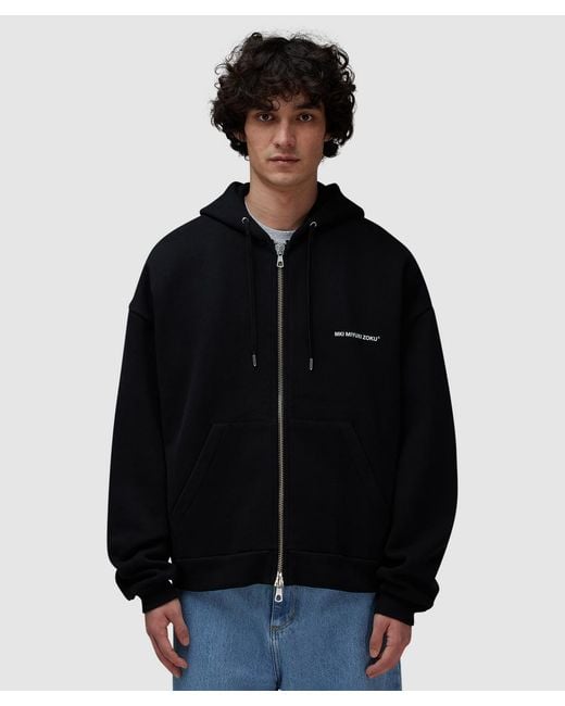 MKI Miyuki-Zoku Black Uniform Zip Hoodie for men