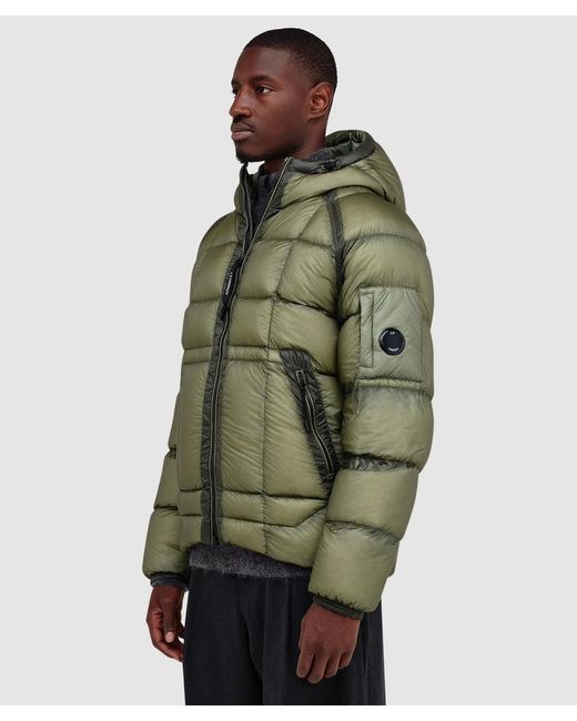 C.P. Company D.D. Shell Goggle Down Jacket (Seagrass in Green for