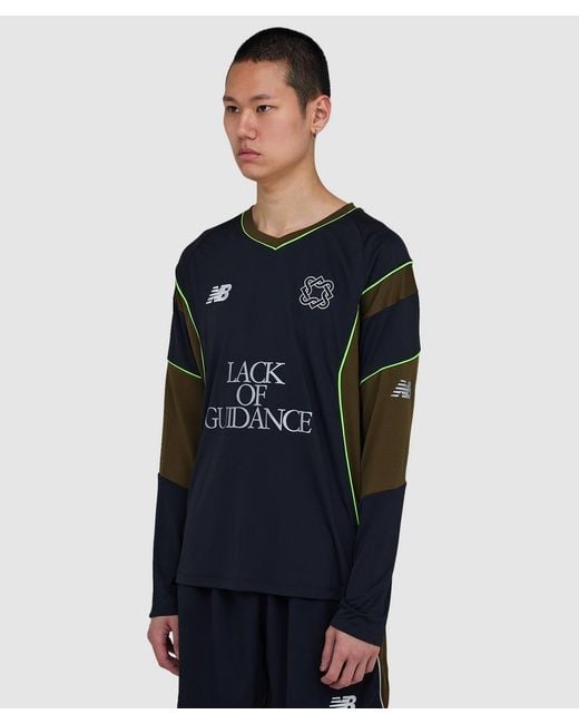 New Balance Blue X Lack Of Guidance Long Sleeve Jersey Shirt for men