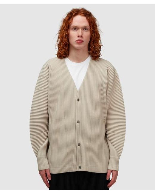 Homme Plissé Issey Miyake Natural Pleats Cardigan for men