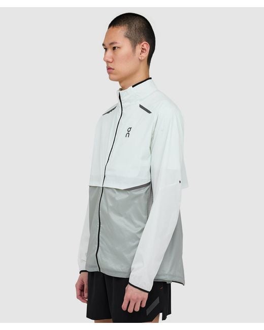 On Shoes Gray Weather Jacket (Iceberg/Tin for men