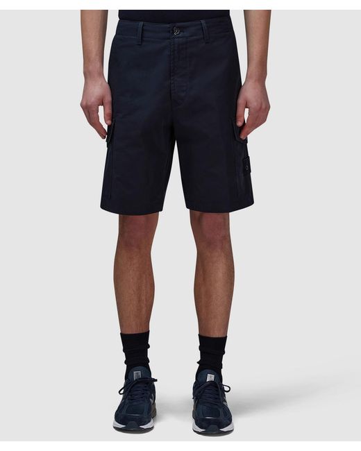 Stone Island Blue Ghost Weatherproof Cargo Short for men