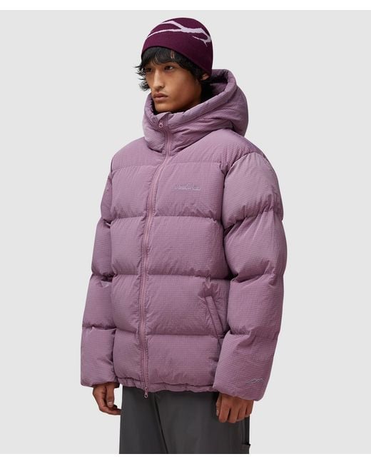 Mellow Clo Purple Summit Puffer Jacket for men