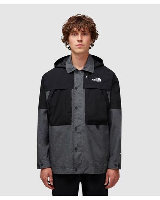 The North Face Black Fabric Mix Shirt Jacket for men