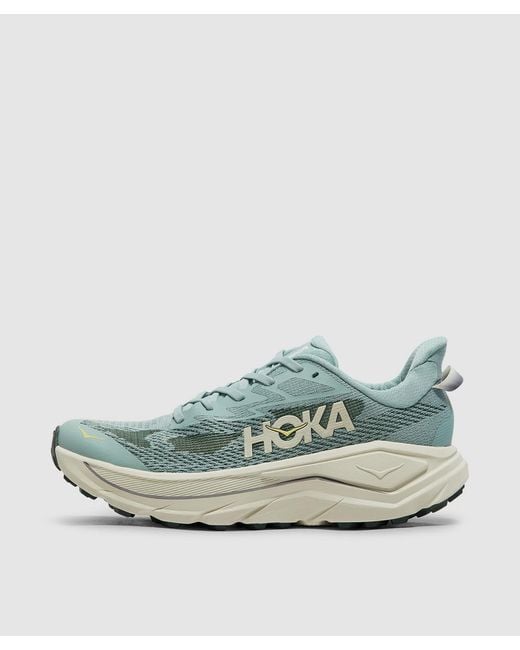 Hoka One One Green Challenger 8 Sneaker (Jade Truffle Salt for men
