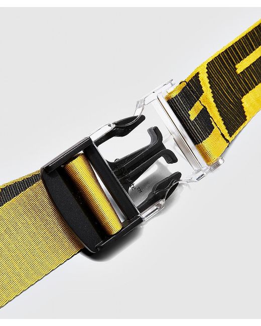 off white black industrial crossbody bolsa