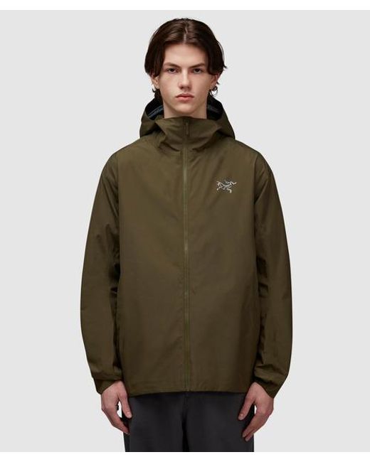 Arc'teryx Green Solano Hooded Jacket for men