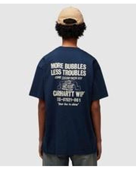 Carhartt Blue Less Troubles T-shirt for men