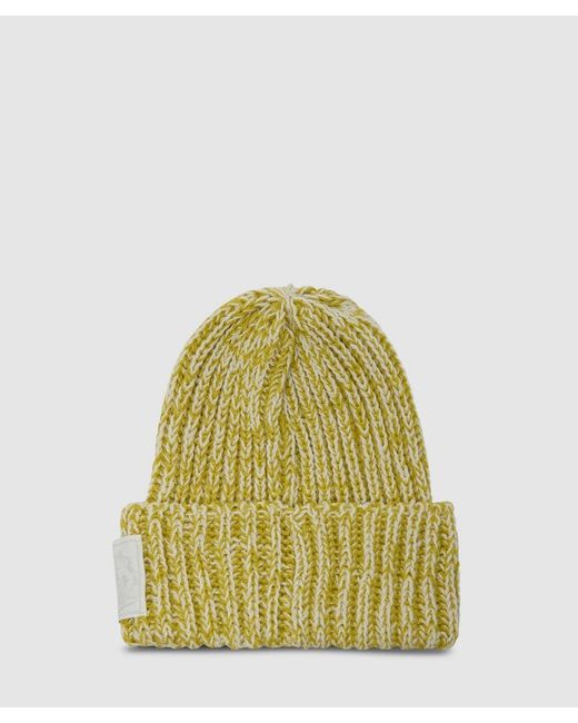 Bubetti Yellow Pacino Beanie (Moss Two Tone