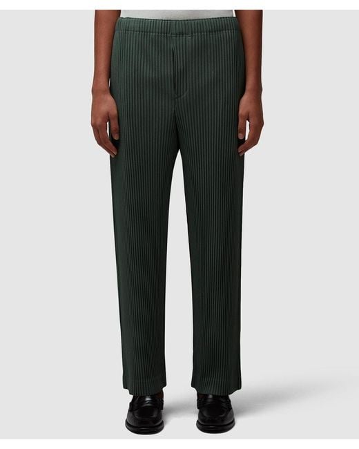 Homme Plissé Issey Miyake Black Pleats Straight Leg Pant for men