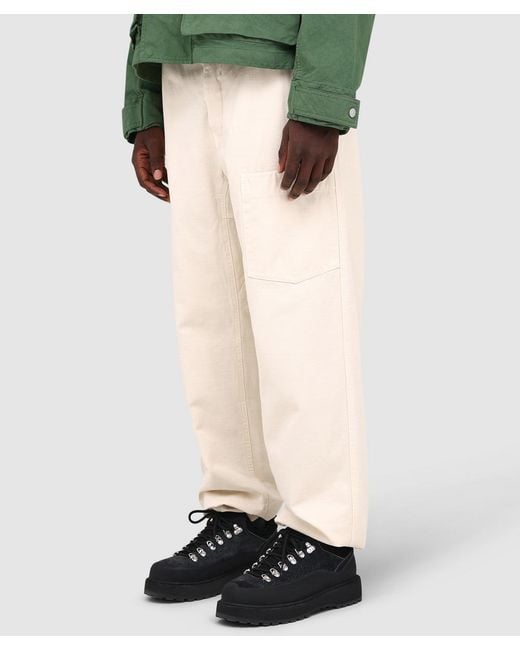 Stone Island Natural Slub Organic Cotton Batavia-Tc Marina Pant (Ivory for men