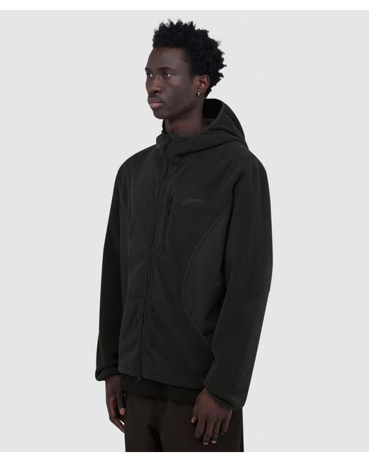 Mellow Clo Black Canopy Fleece Jacket for men