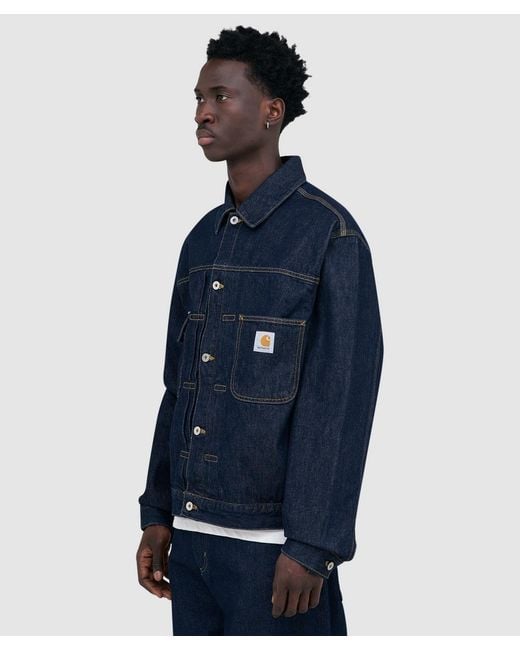 Carhartt Belmar Jacket Rinsed in Blue for Men | Lyst UK