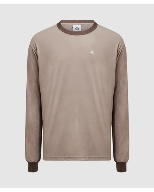 Nike Natural Acg Dri-fit Goat Rocks Long Sleeve T-shirt for men