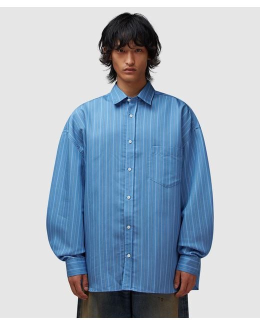 Acne Blue Soffia Shirt Multi for men