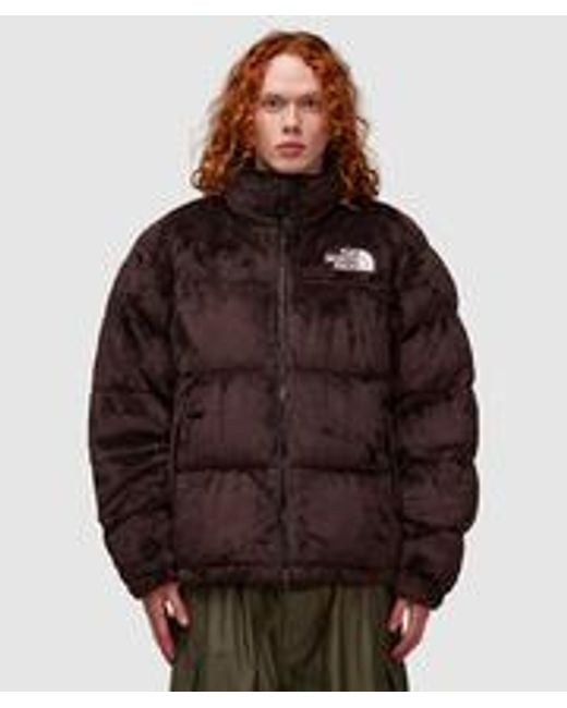 The North Face Brown Nuptse Velour Down Jacket for men