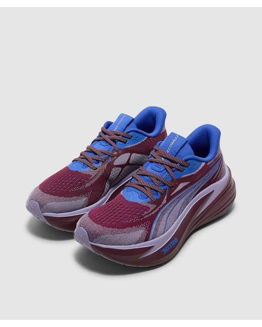 PUMA Red Magmax Nitro 2 Sneaker (Ruby Shimmer-Royal Sapphire for men