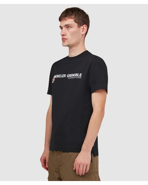 Moncler Black Grenoble Script T-Shirt