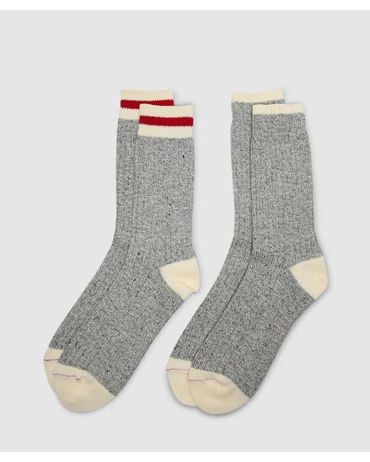 Beams Plus Gray Rag Sock (Line)