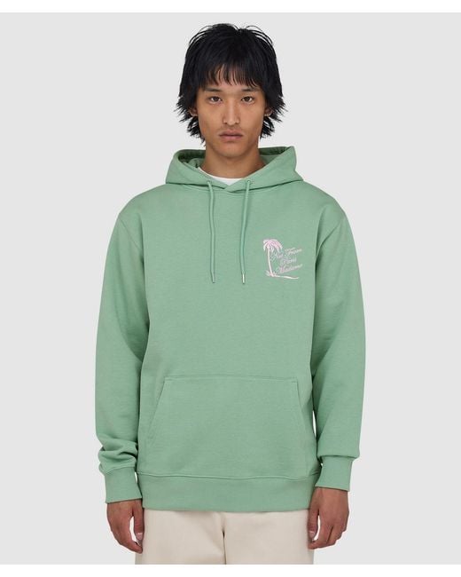 Drole de Monsieur Green Palm Slogan Hoodie (Water for men