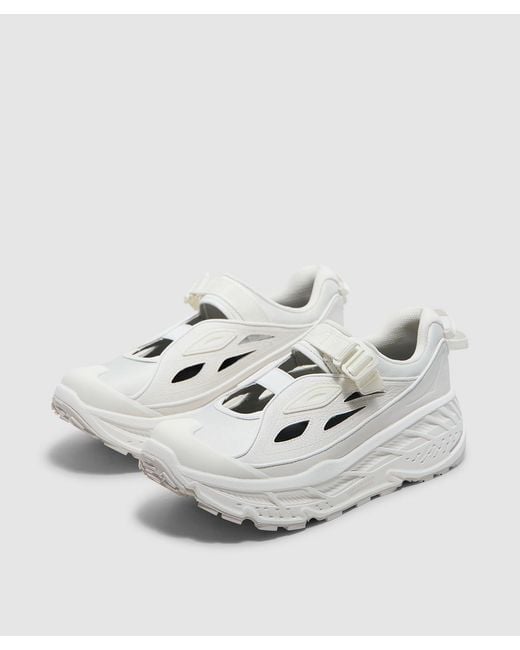 Hoka One One White Stinson Breeze Sneaker (Frost Grout for men