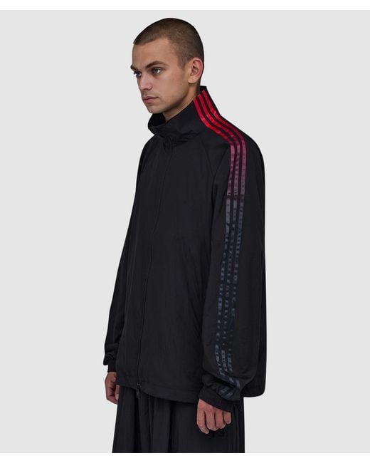 Y-3 Black Gradient Three Stripe Track Jacket for men