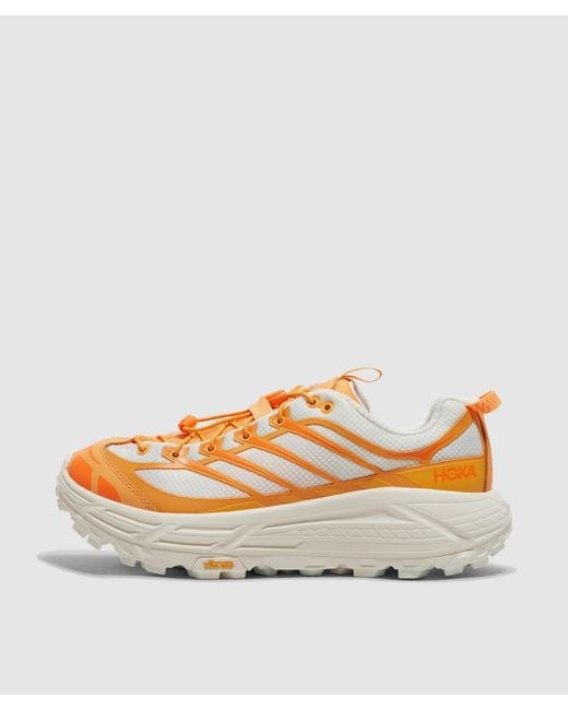Hoka One One Orange Mafate Three2 Sneaker (Sun Coral Alabaster for men