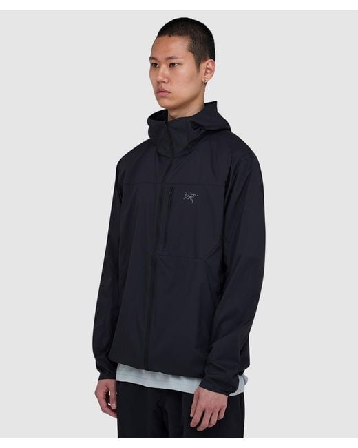 Arc'teryx Black Squamish Hooded Jacket for men