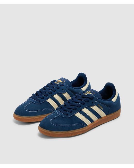 Adidas Blue Samba Og Sneaker (Night/Warm Vanilla/Gum 2 for men