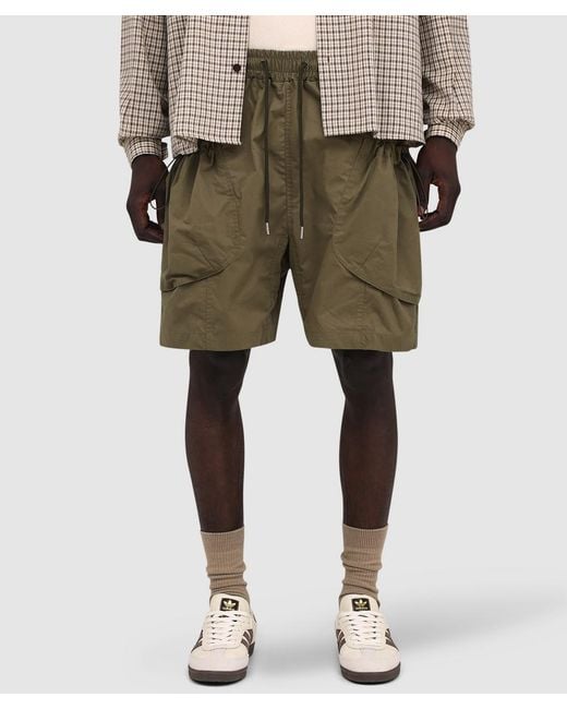 Estudio Niksen Green Bungee Cargo Short (Khaki for men