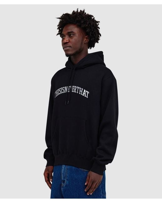 Thisisneverthat Blue Arch Logo Hoodie for men