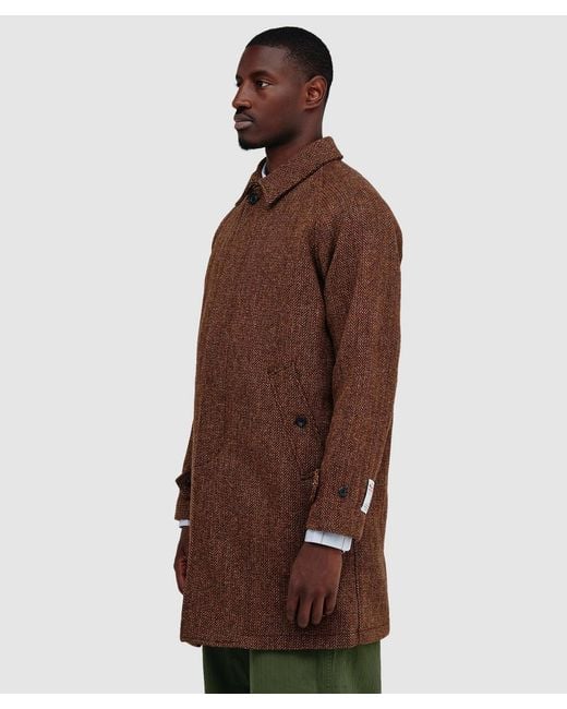 お取扱店 BEAMS PLUS Bal Collar Coat Harris Tweed 【公式通販】