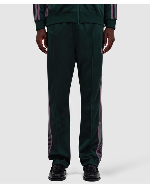 Needles Black Narrow Track Pant (Poly Smooth for men