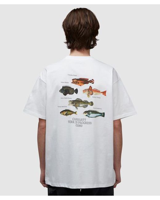 Carhartt White Fish T-shirt for men