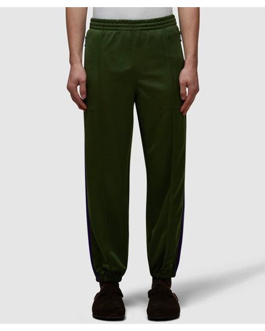 Needles Poly Smooth Zipped Track Pant in Green for Men | Lyst