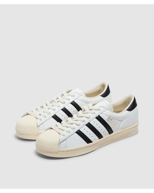 Adidas White Superstar Vintage Sneaker (Core/Core/Cream for men