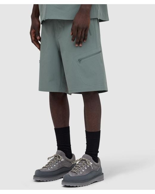 Hiking Patrol Gray Edge Lt Softshell Technical Short (Pine Mist for men