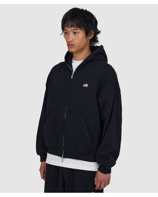 Cole Buxton Blue Mini Flag Full Zip Hoodie (Vintage for men