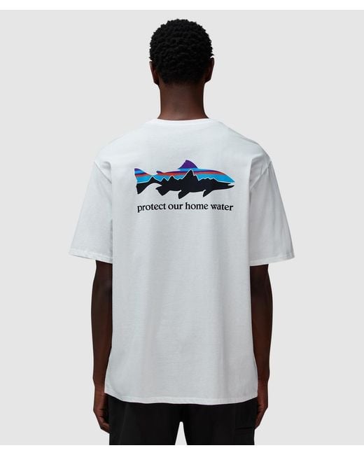 Patagonia Gray Trout T-Shirt for men