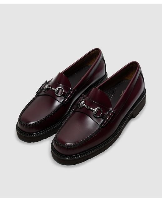 G.H.BASS Black 90S Weejun Lincoln Penny Loafer (Wine Lthr for men