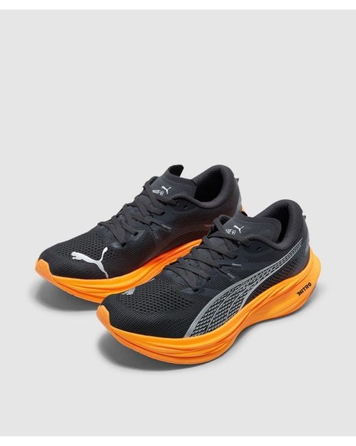 PUMA Orange Deviate Nitro 3 Sneaker (Dusky-Heat Fire for men