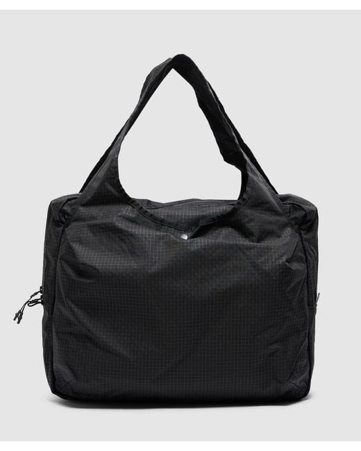 CAYL Black Shell Grid Tote Bag (B-Grid