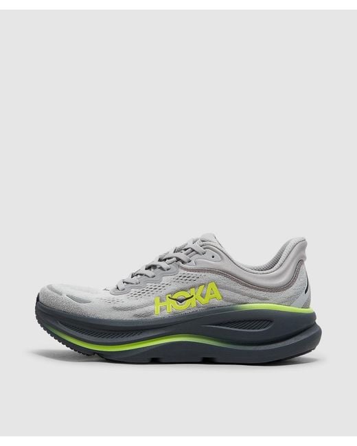 Hoka One One Green Bondi 9 Sneaker (Stardust/Outer Orbit for men