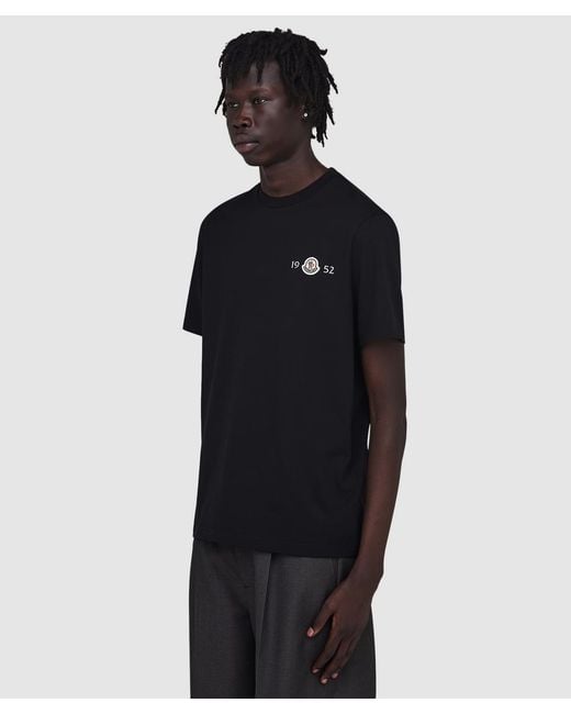 Moncler Black 1952 T-Shirt for men