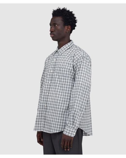mfpen Gray Executive Shirt (Off Check for men